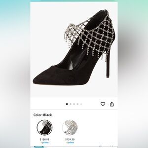 Vince Camuto Rhinestone Detail Black Heels